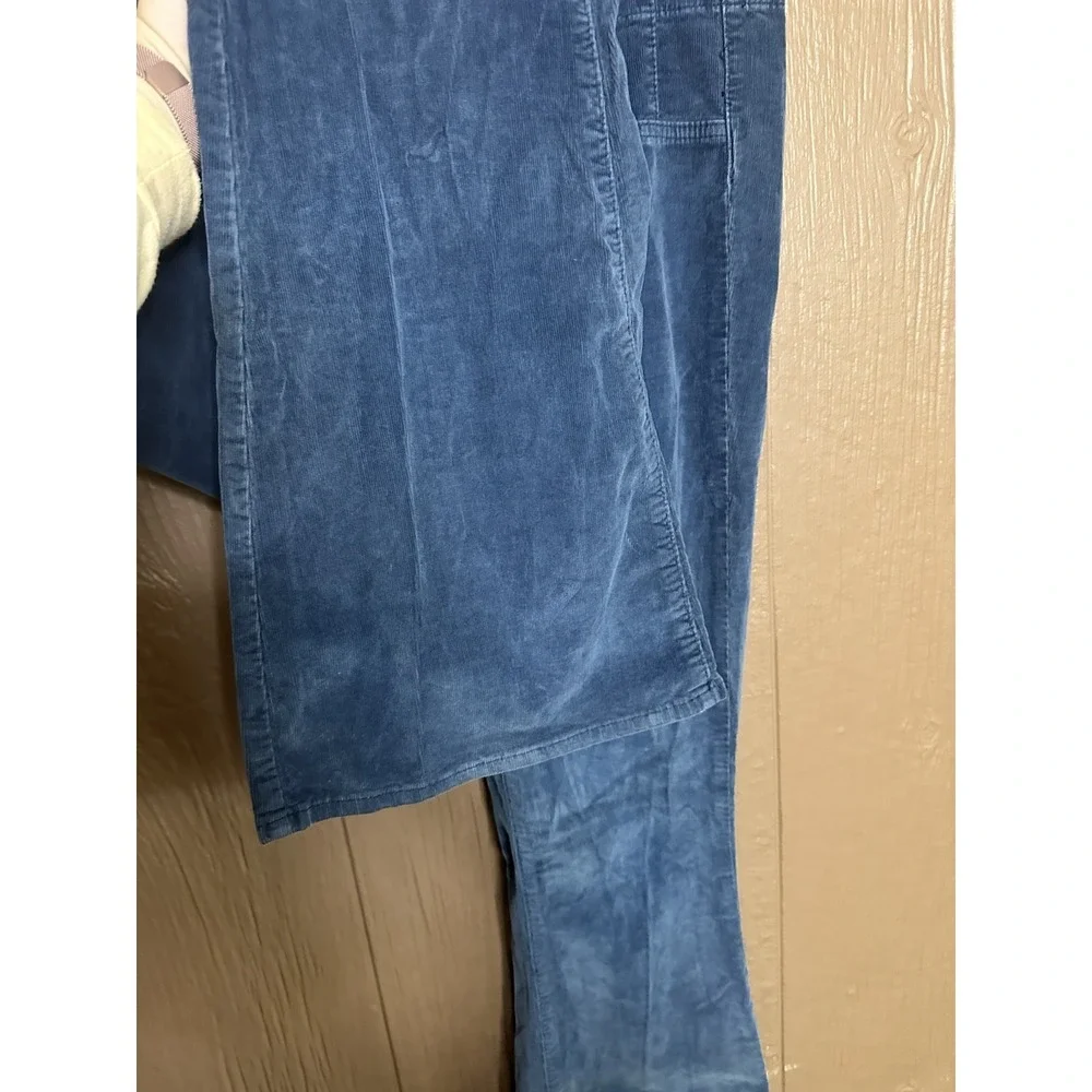 Free People We The Free Jayde High Rise Flare Corduroy Pants Size 30 Moody Blue - Picture 3 of 7